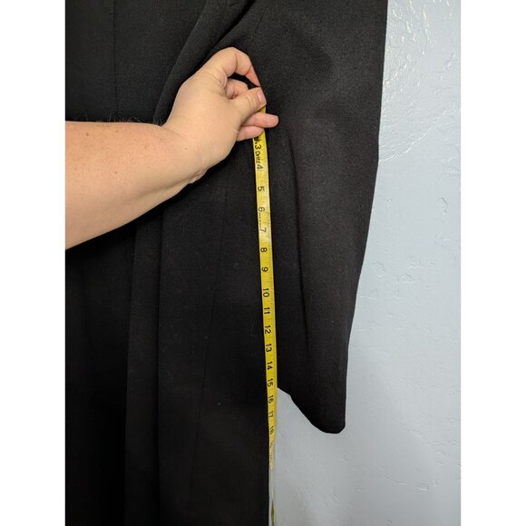 Pendleton Womens Wool Overcoat Size 12 Black Long Button-Up Winter lined - Picture 16 of 16